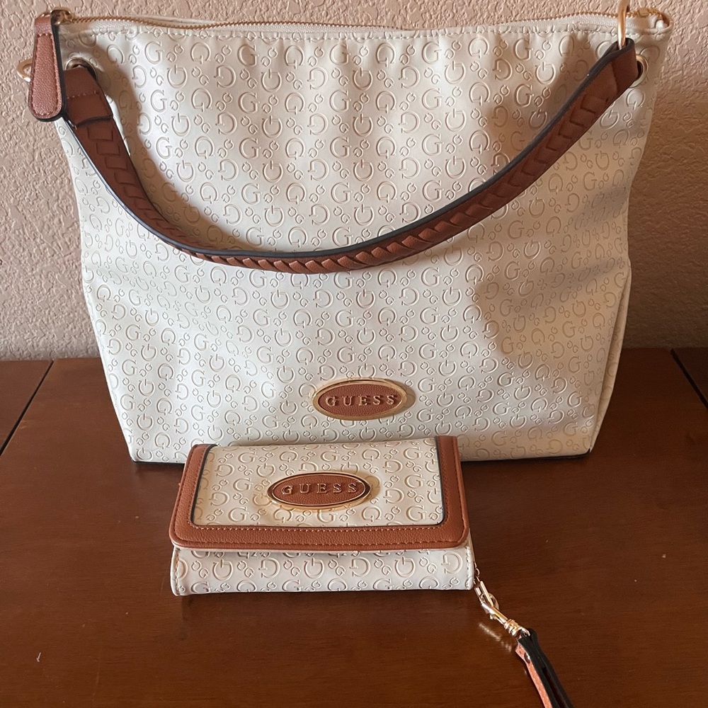 Guess Shoulder Bag With Matching Wallet - image 1